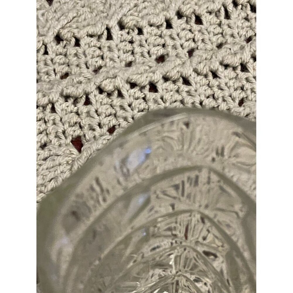French Geometric Clear Triangular Shaped Glass Vase Made In France - Picture 16 of 16